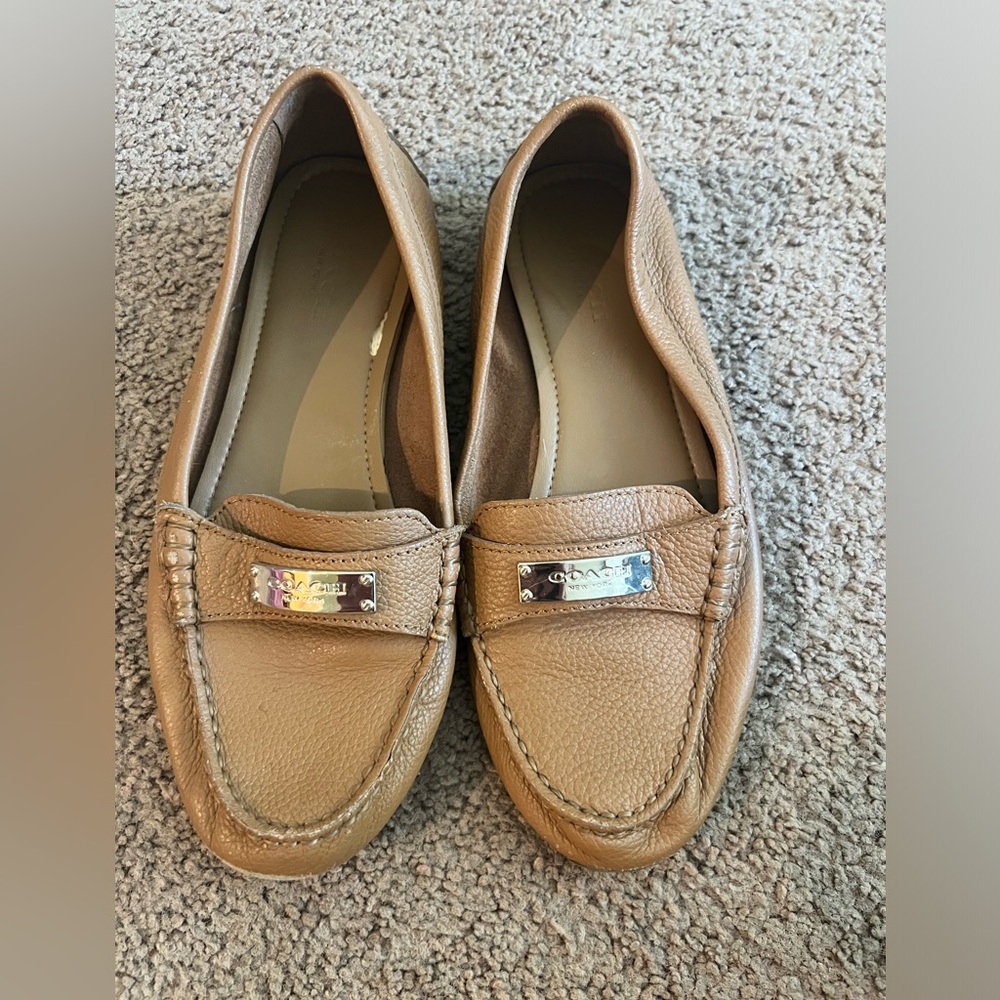 Coach Brown Leather Loafers